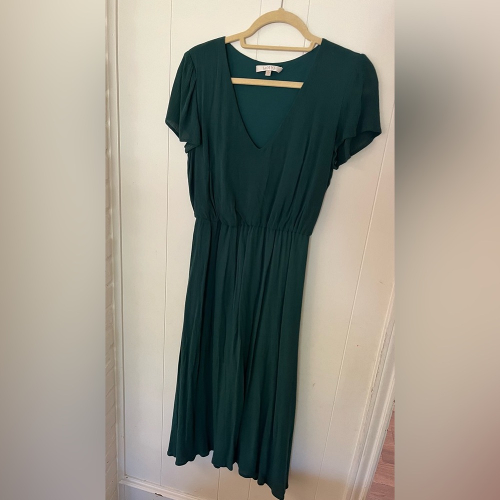 Fall green dress- size 8